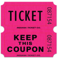 Roll Tickets: Case of 20 Double Rolls, Magenta - 2,000 Individually Numbered Tickets main image